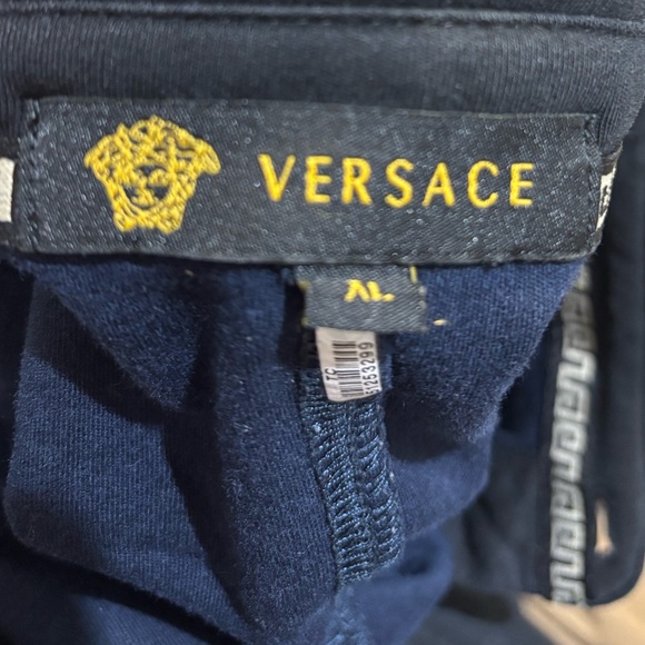 Versace Men's Dark Blue Polo Shirt - Picture 6 of 6